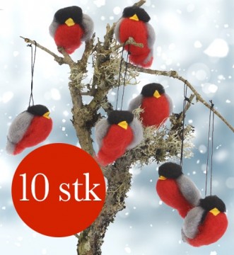Dompapper 10 stk, håndlaget i ull
