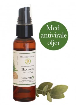 Håndolje med Tea Tree, 60ml m/pumpe