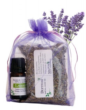Lavendel duftpose med 5ml lavandinolje