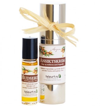 Argan pakke - ansiktskrem og hudserum