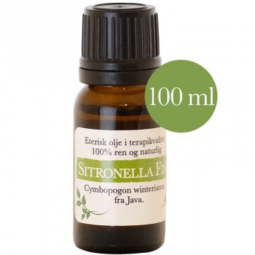 100ml Sitronella Fine (Cymbopogon winterianus) fra Java