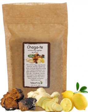 Chaga te m/ingefær og sitron 60g