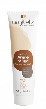Rød leirepasta tube 100 g (Argiletz Frankrike)