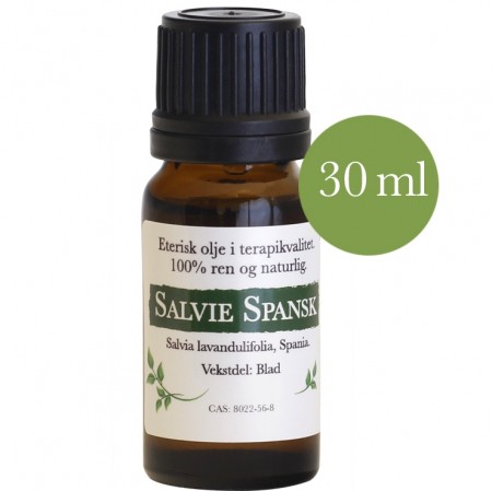 30 ml Salvie Spansk (Salvia lavandulifolia) fra Spania