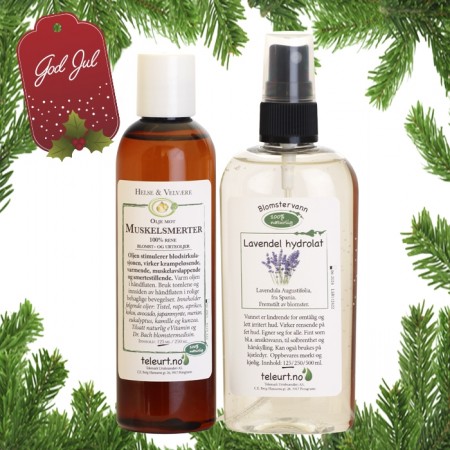 Olje mot muskelsmerter 125ml og Lavendel hydrolat 125ml