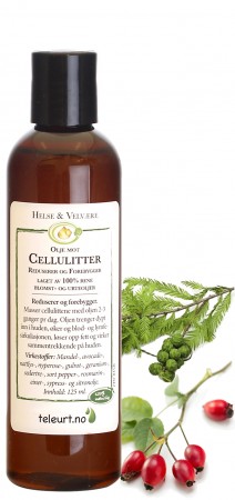 Cellulittolje med nyperose 125ml