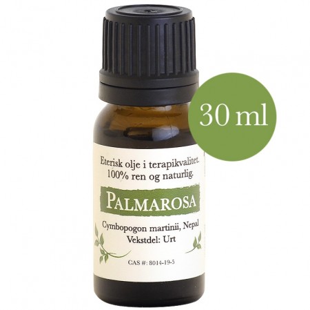 30ml Palmarosa (Cymbopogon martinii) fra Nepal