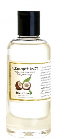 Kokosnøtt olje (Cocos nucifera) MCT, 250ml