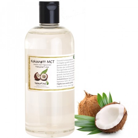 Kokosnøtt olje (Cocos nucifera) MCT, 500ml