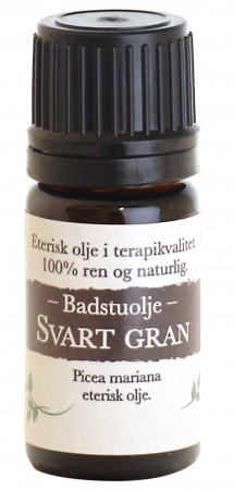 Badstuolje Svart Gran,  5ml