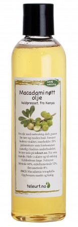 Macadami kaldpresset (Macadamia tetraphylla) 250ml