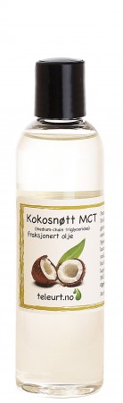 Kokosnøtt olje (Cocos nucifera) MCT, 125ml