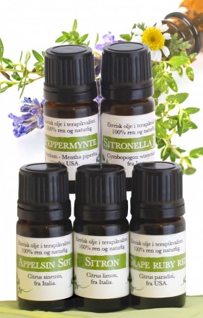 5 stk eteriske SOMMEROLJER, 5ml