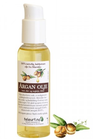 Arganolje, ren kaldpresset (Argania spinosa), 60ml