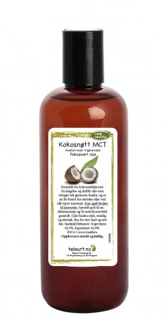 Kokosnøtt olje (Cocos nucifera) MCT, 500ml