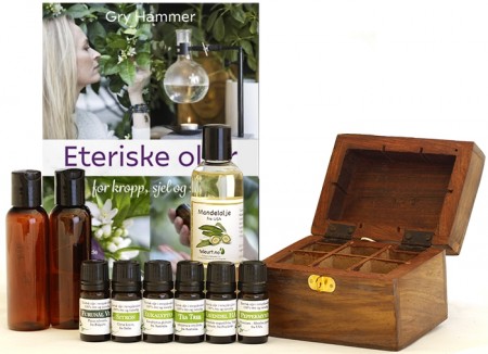 Aromaterapisett - 6stk eteriske oljer