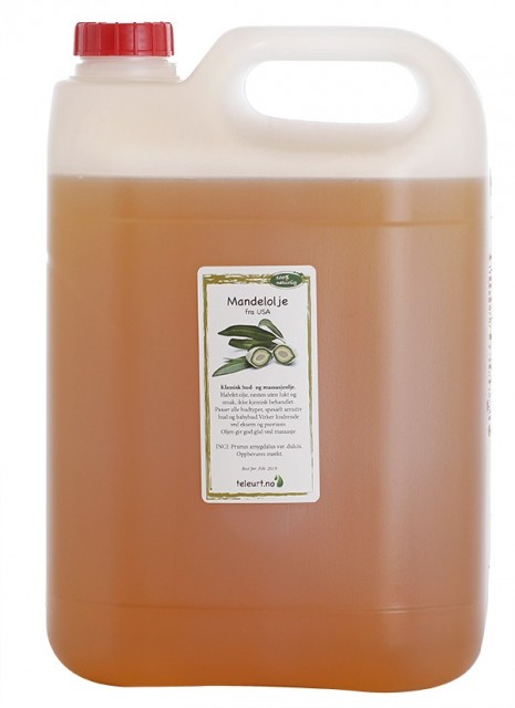5 liter prima mandelolje fra USA