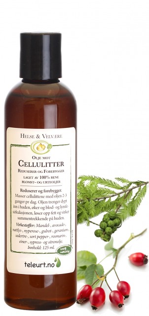 Cellulittolje med nyperose 125ml