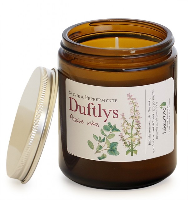 Duftlys salvie og peppermynte